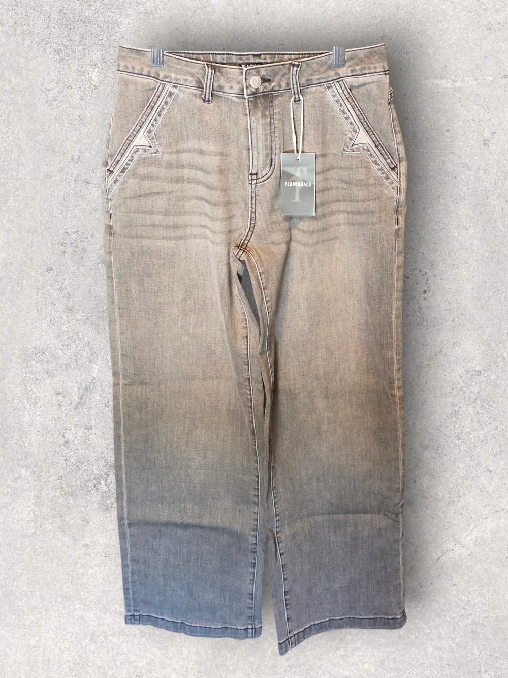High-Rise Women's Gray Jeans